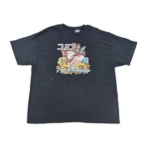 The Lord Is My Shepherd I Lack Nothing Psalms 23:1 2XLarge Black Graphic T Shirt